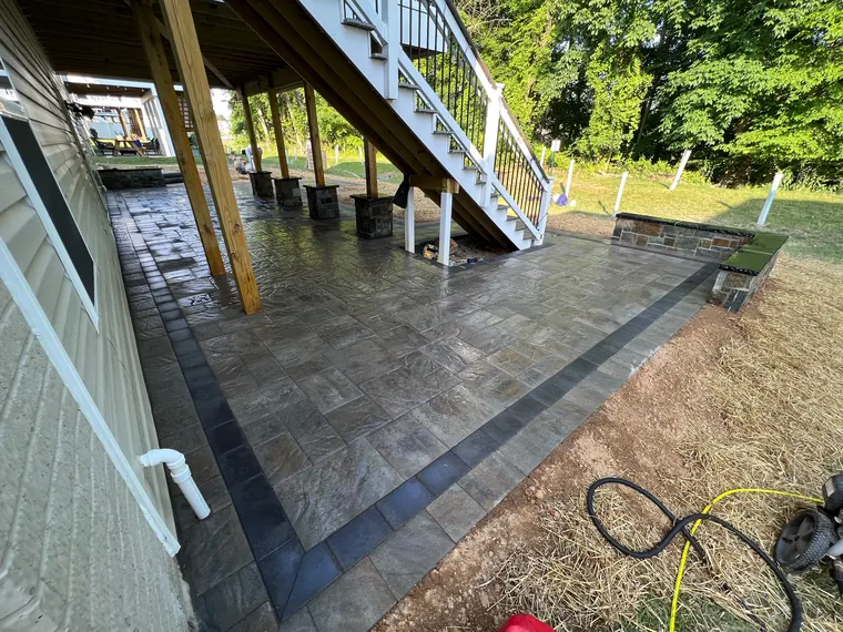 Hardscaping project by DreamScapes Masonry and Concrete in the greater Baltimore area
