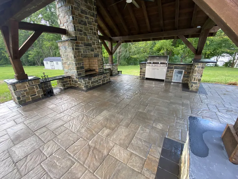 Hardscaping project by DreamScapes Masonry and Concrete in the greater Baltimore area