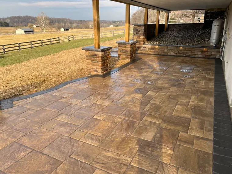 Hardscaping project by DreamScapes Masonry and Concrete in the greater Baltimore area