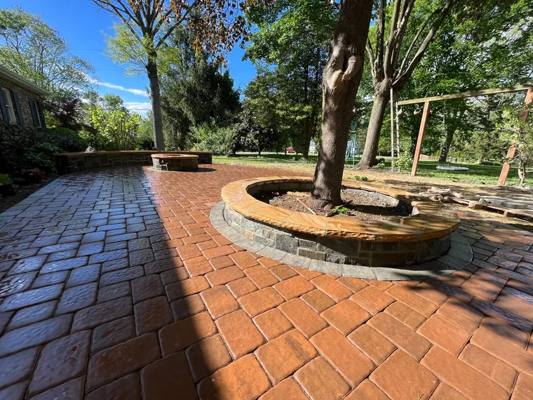 Brick walkway detail