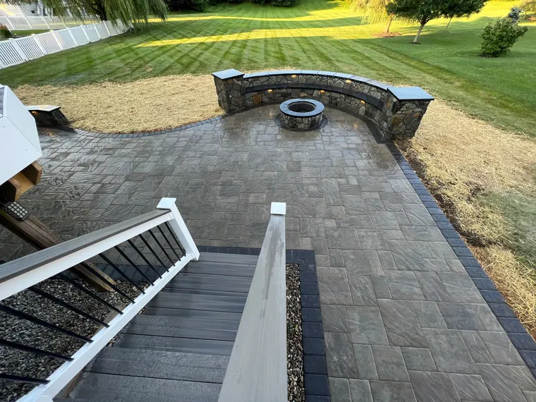 Hardscaping project by DreamScapes Masonry and Concrete in the greater Baltimore area